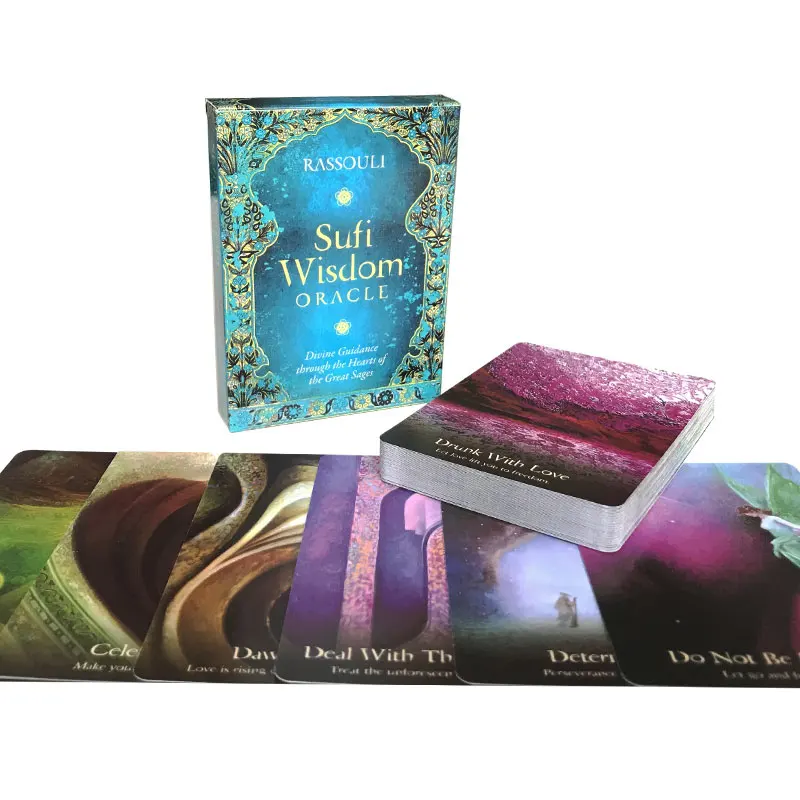 Hot sales Wisdom Oracle Oracle Card Fate Divination Prophecy Card Family Party Game Toy Tarot Card PDF Guide