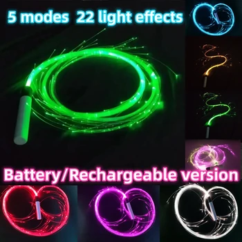 LED 광섬유 채찍 360 °   회전 슈퍼 밝은 조명 레이브 장난감 EDM 픽셀 흐름 레이스 댄스 축제 파티 디스코 댄스 채찍