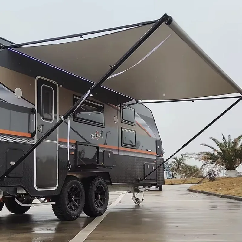Motorhome Accessories Retractable RV Awning 3*2.5 Meters with Motors Camper Van Awning for Caravan