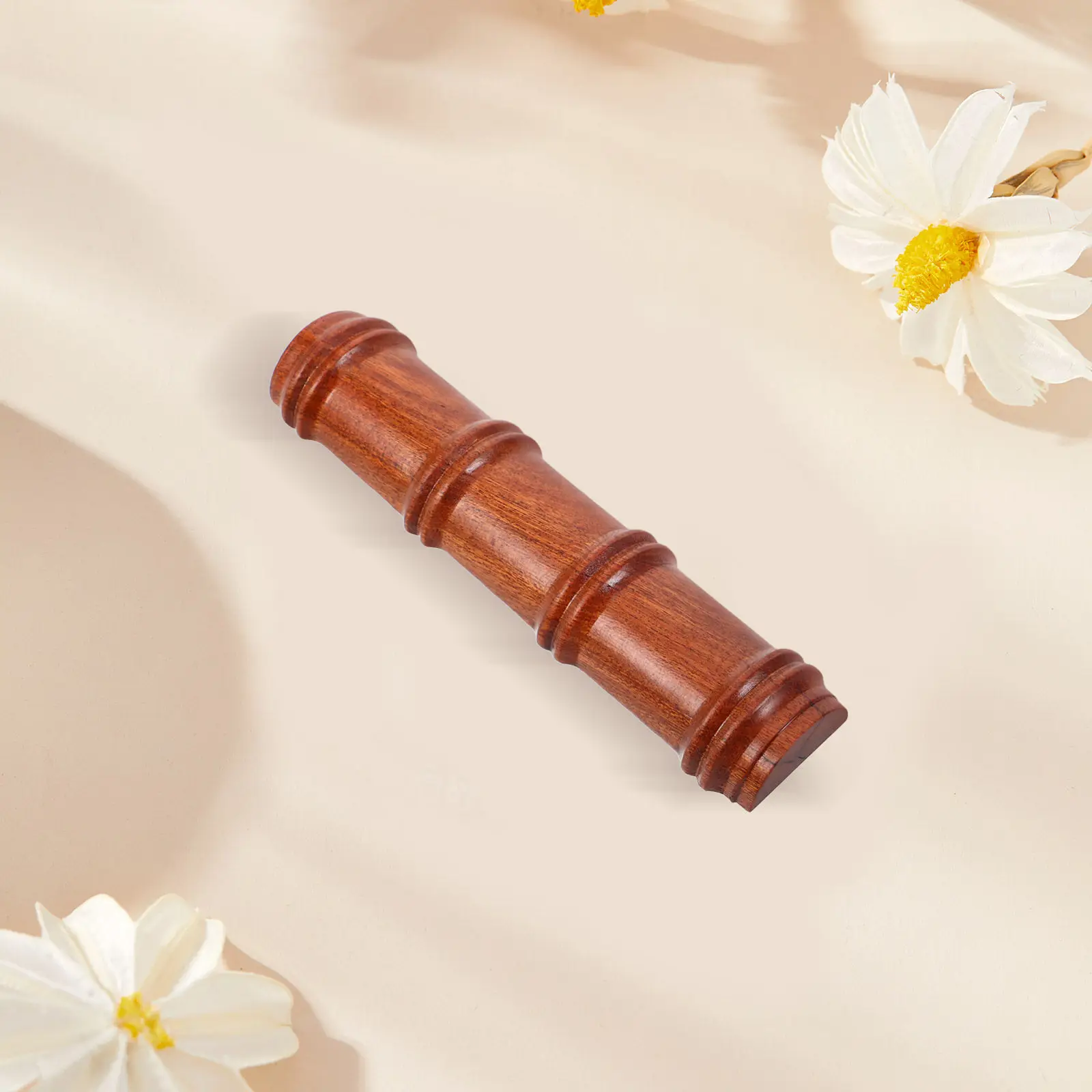 Redwood Chinese Pen Rest Bamboo Joint Vintage Brush Stand Calligraphy Brush Holder Writing Desk Pen Rack Wood Spoon Holder
