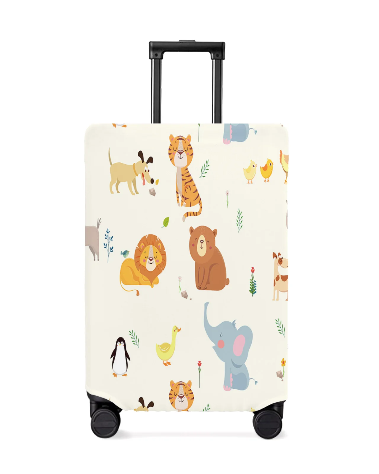 

Animal Tiger Lion Elephant Penguin Luggage Cover Stretch Baggage Protector Dust Cover for 18-32 Inch Travel Suitcase Case