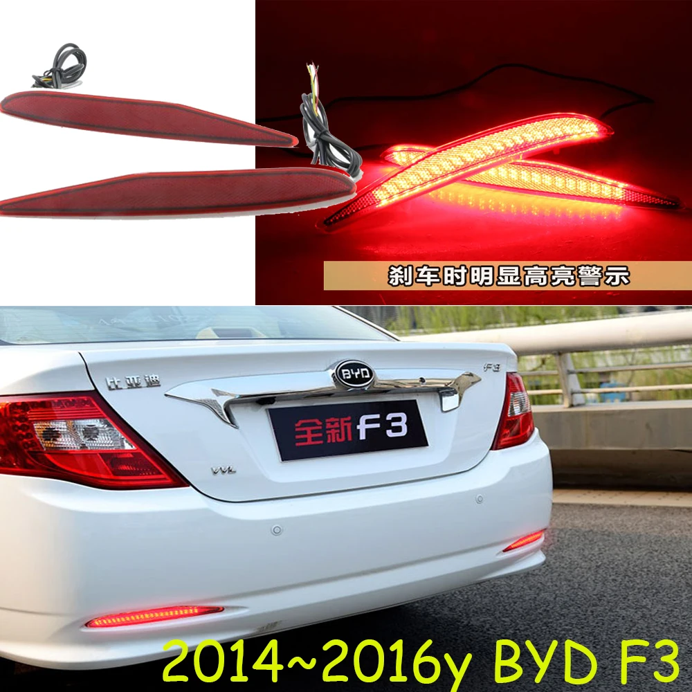 Car Bumper Tail Light For BYD F3 Taillight 2014~2016y LED Car Accessories Taillamp For BYD F3 Rear Light Fog