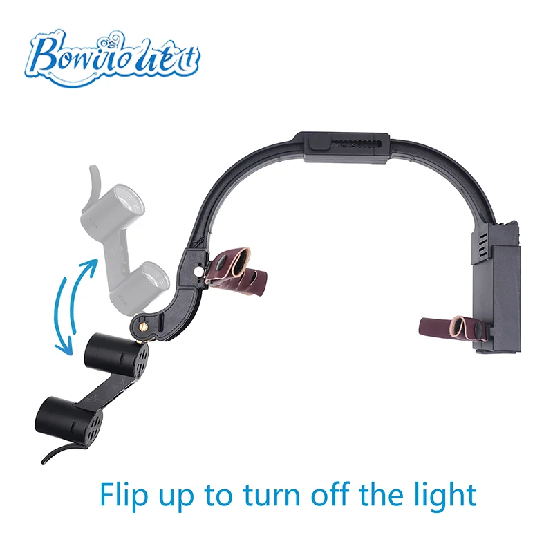 

Bonito Dental Loupes LED Head Light Lamp With Metal Box 5W Light 2.5X 3.5X Binocular Loupes Dentistry Surgical Headlight