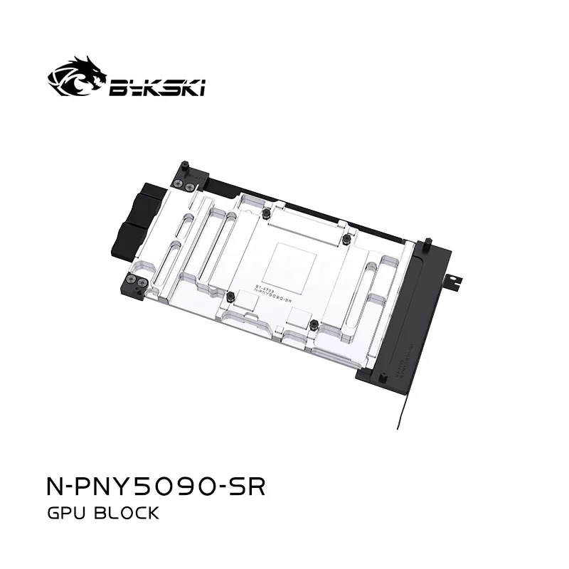 Bykski N-PNY5090-SR Blocco GPU da utilizzare per PNY GeForce RTX 5090 32GB GDDR7 Scheda grafica PC Raffreddamento ad acqua Rame Tutto in metallo Radiatore