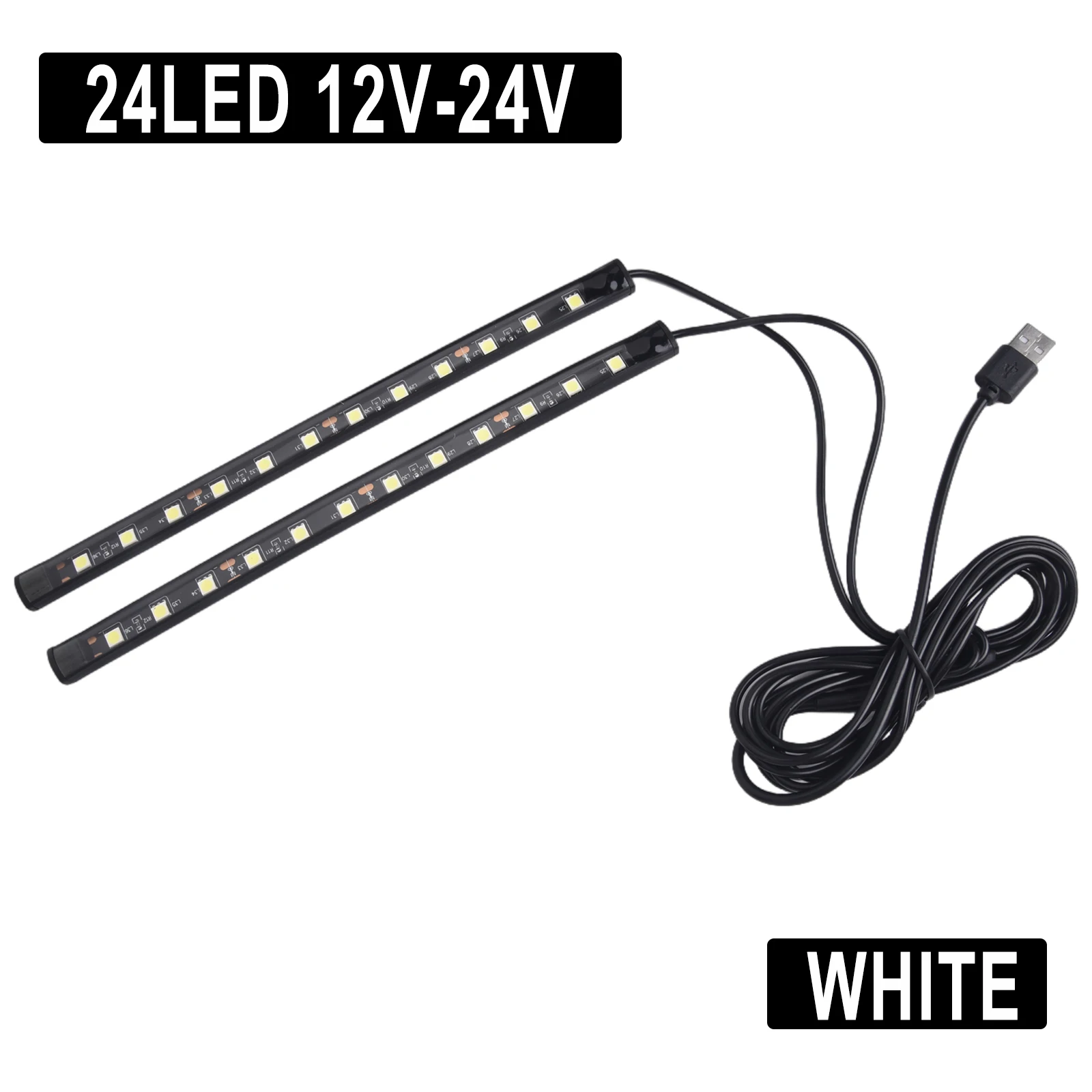 Practical LED Foot Light Strip Lamp 1.3 Meters*2 Black+Transparent Blue Ice Blue Red SMD5050 Silicone+LED SMD5050