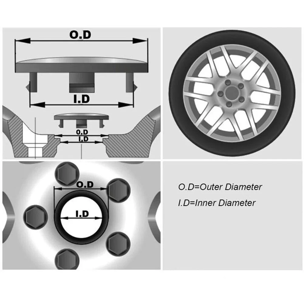 Auto Parts Car Wheel Center Cap 72mm/2.81\