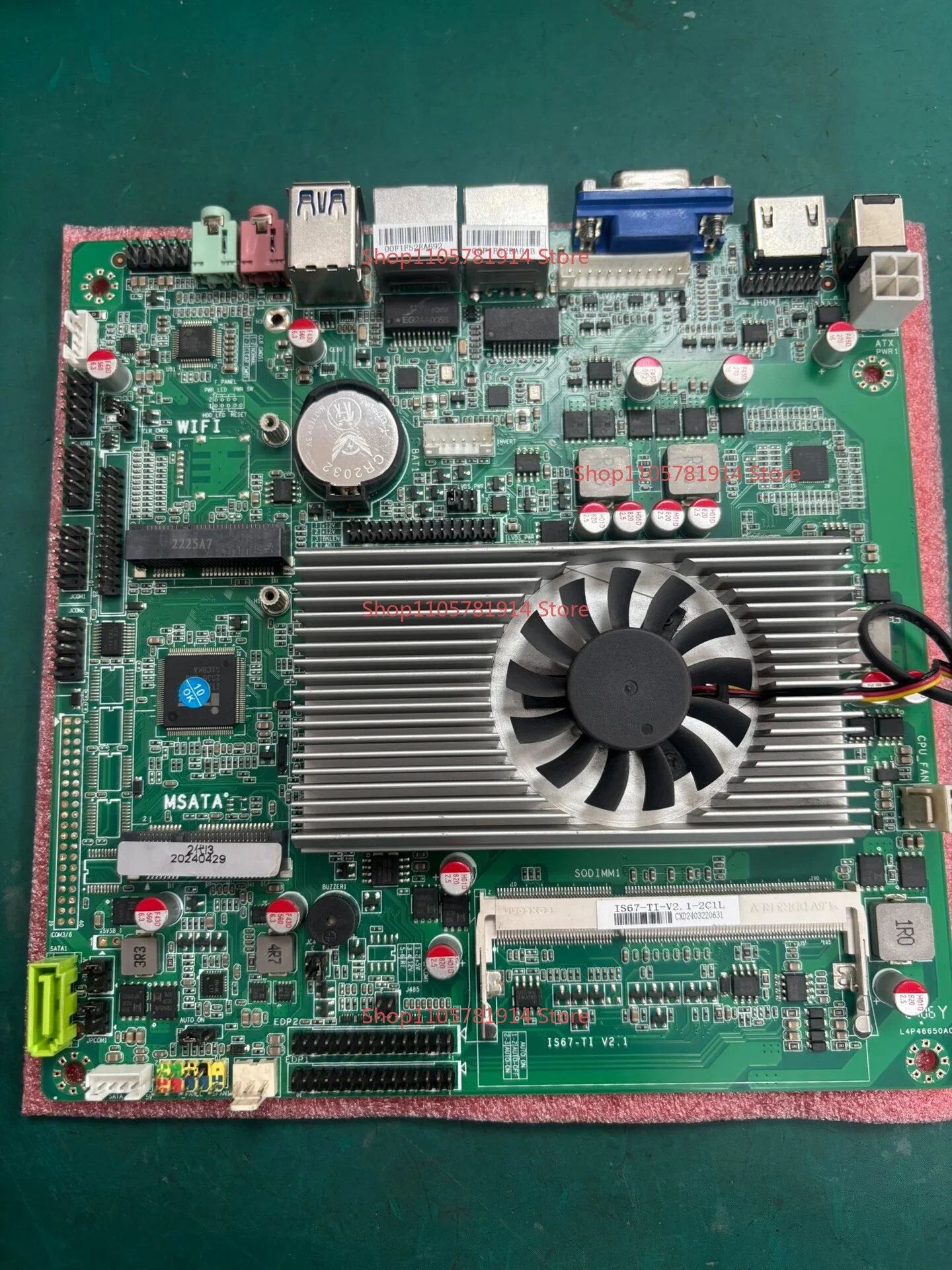 For I3-2330M Industrial Control Main Board, Dual Network Port Main Board, Complete Interface, Support VGA HDMI USB3.0