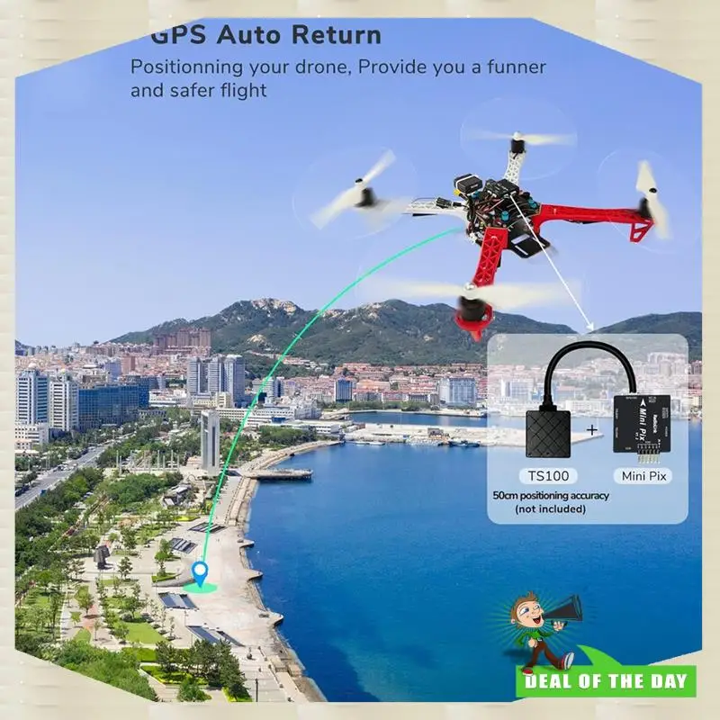 تسليم 24 ساعة Radiolink Mini Pix V1.2 APM وحدة تحكم في الطيران لطائرة بدون طيار FPV إطار رباعي مدمج، تصميم عالي الأداء