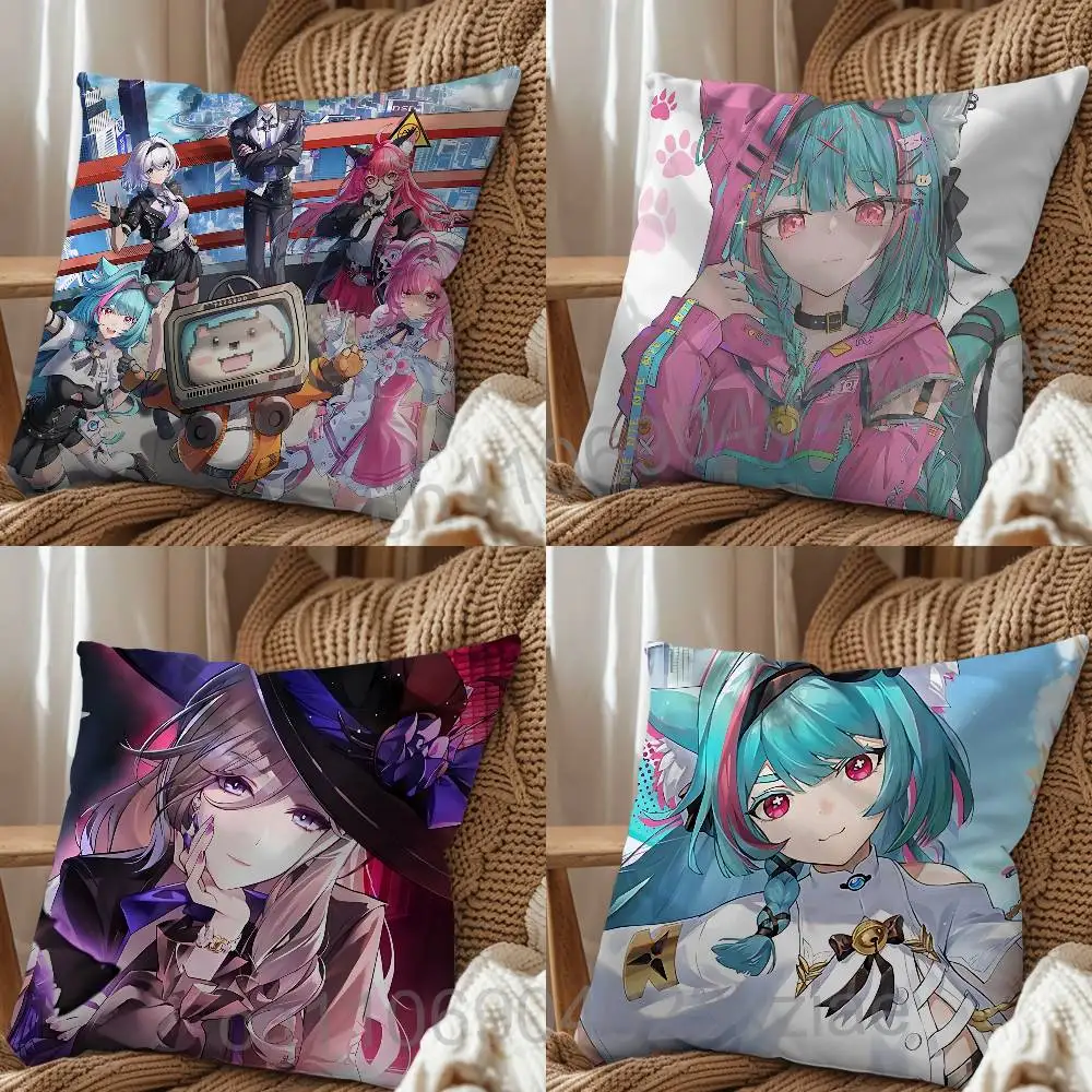 

NTE Nanally Neverness to Everness Pillow Case Living Room Sofa Cushion Cover Suitable For Home Bedroom Room Decoration