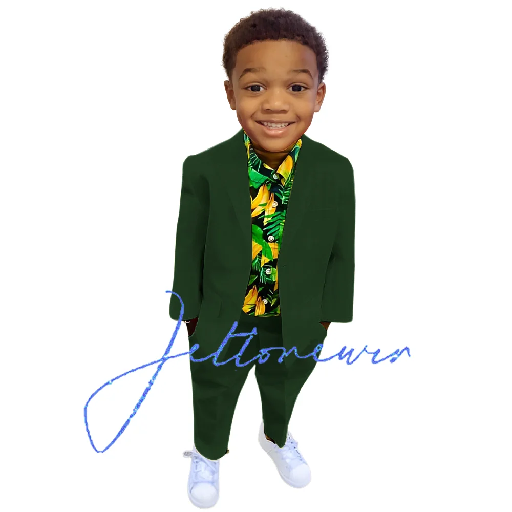 Suit for Boys Summer Fashion Tuxedo Wedding Kids Classic Design Formal Blazer Customized Clothes for Boys Ages 2-16