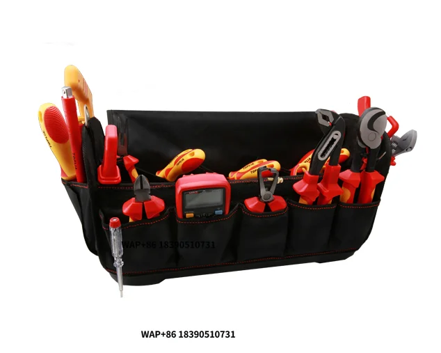 

Набор из 38 многофункциональных изолированных инструментов для электриков и ящик для инструментов для обслуживания энергетических объектов