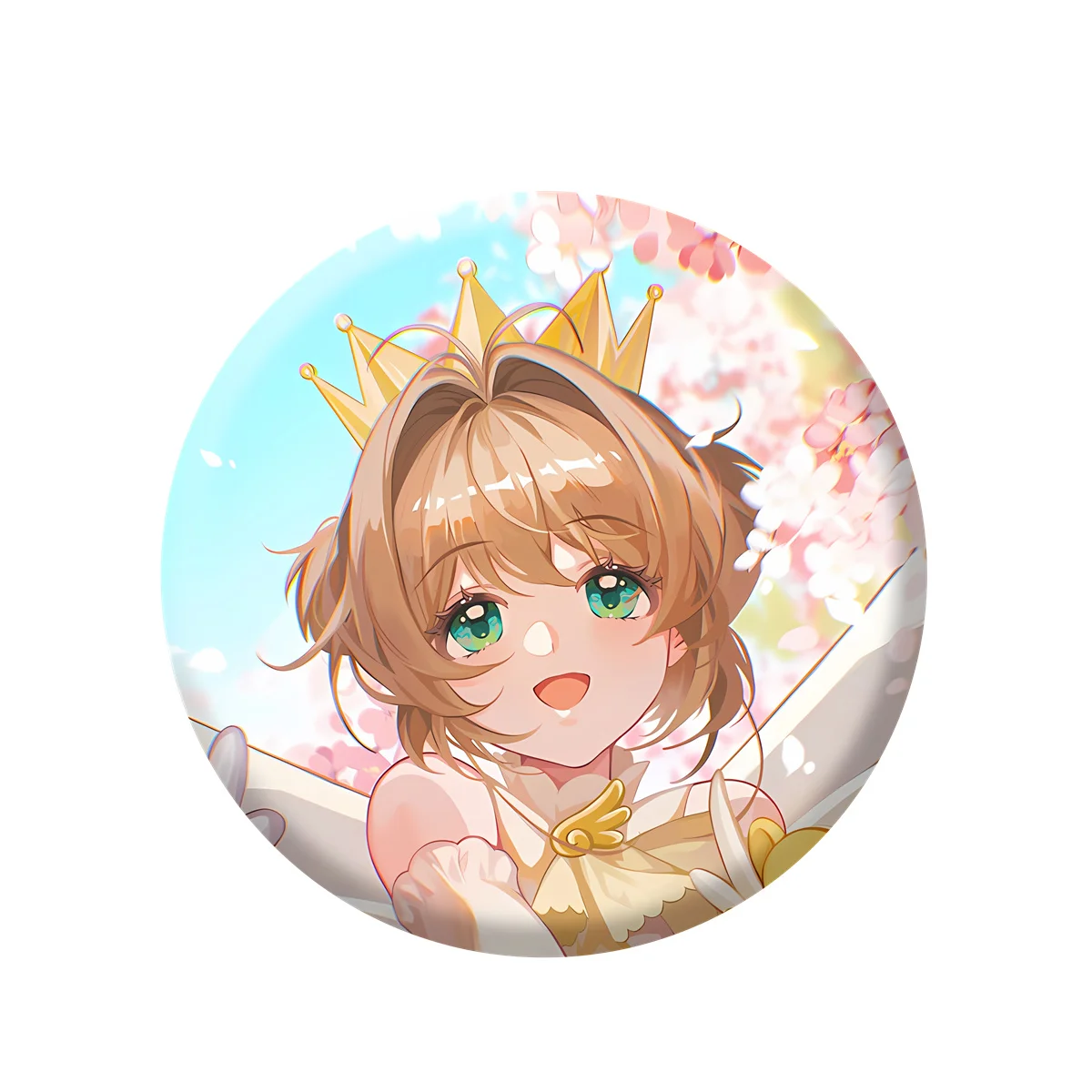 การ์ดแคปเตอร์ซากุระ คิโนโมโตะ ขนาด 58 มม. ‌   เข็มกลัดคอสเพลย์หลี่เซียวหลาน ของตกแต่งงานปัก ของขวัญคริสต์มาส