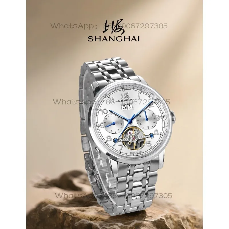 

Time Island Watch 1 Store Shanghai Automatic Mechanical Watch Men's Dew Pendulum Waterproof Luminous Watch