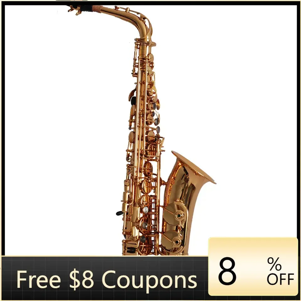 

STLF Manufacturer Professional Alto Eb Gold Saxophone Wind Instruments