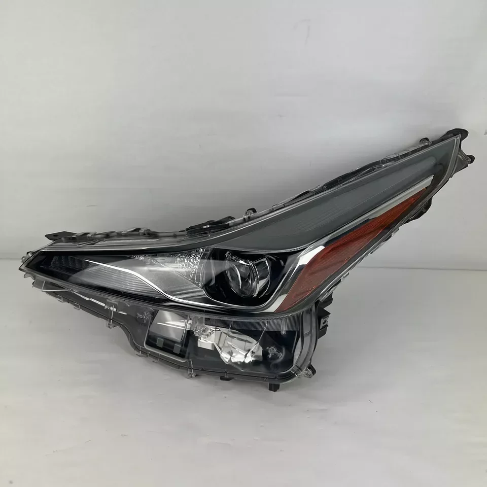 LED Headlight Right Left Side 12V Yellow Light ABS+PLASTIC 6000K Color Temperature for Toy ta Prius 2019-2022