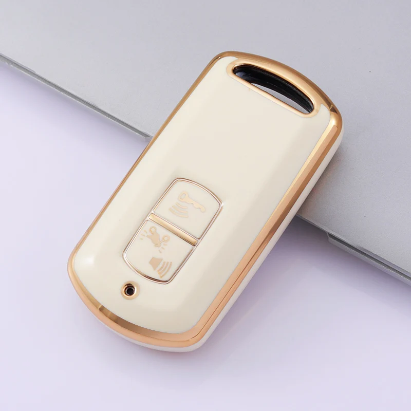 Funda de TPU con 2 botones para mando a distancia de coche, Protector de llave para Honda PCX 150 VARIO SH125 Super Cub C125, Scooter