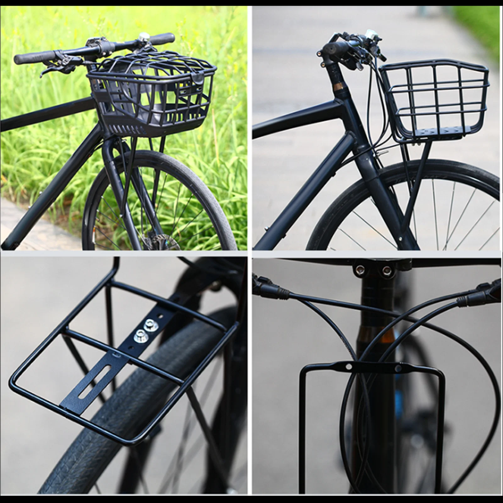 

Велосипедный багажник стальной передний, черный, профессиональный, для сумок-кофров, для путешествий и велоаксессуаров