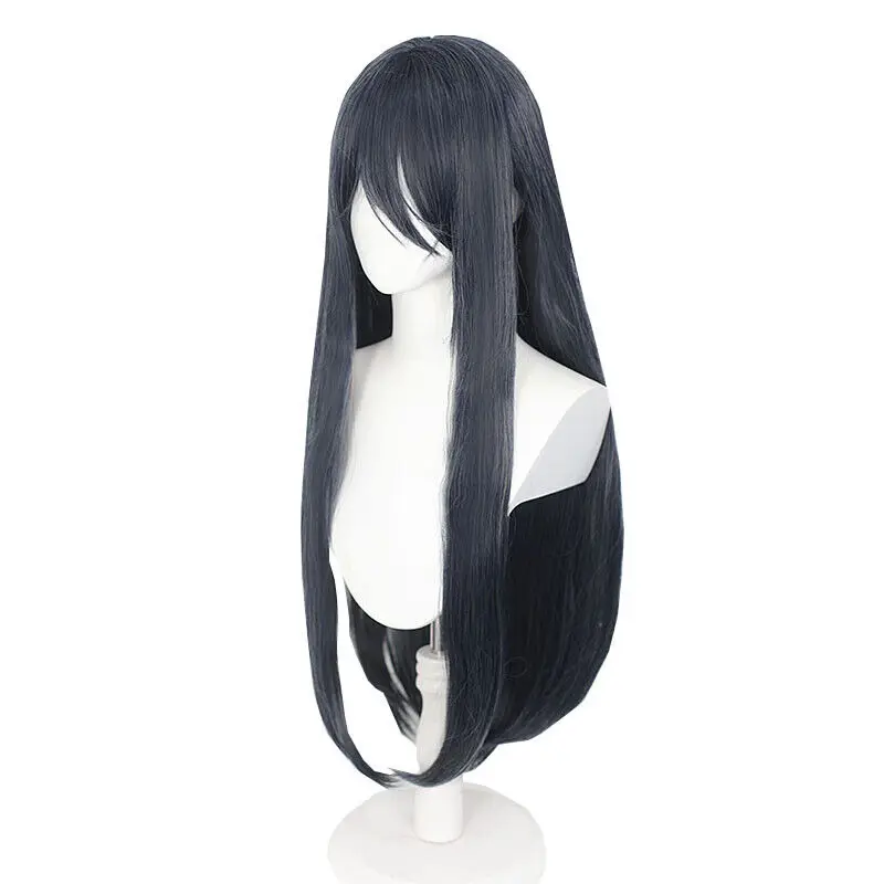 Nikke The Goddess Of Victory Exia Cosplay Wigs 80cm Dark Grey Synthetic Hair