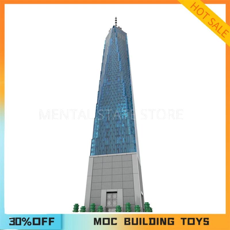 3153PCS Customized One World Trade Center 1:800 Scale Building Blocks Technology Bricks DIY Creative Assembly Toy Holiday Gifts