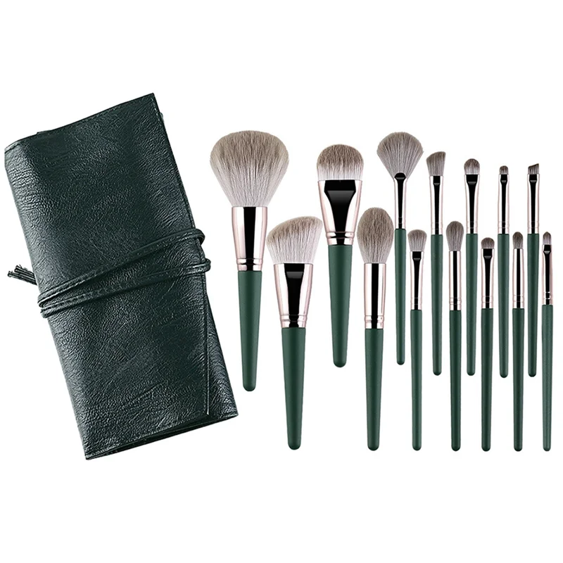 

AEE4-14Pcs Makeup Brushes Set Soft Eye Shadow Foundation Brush Blending Beauty Makeup Tool