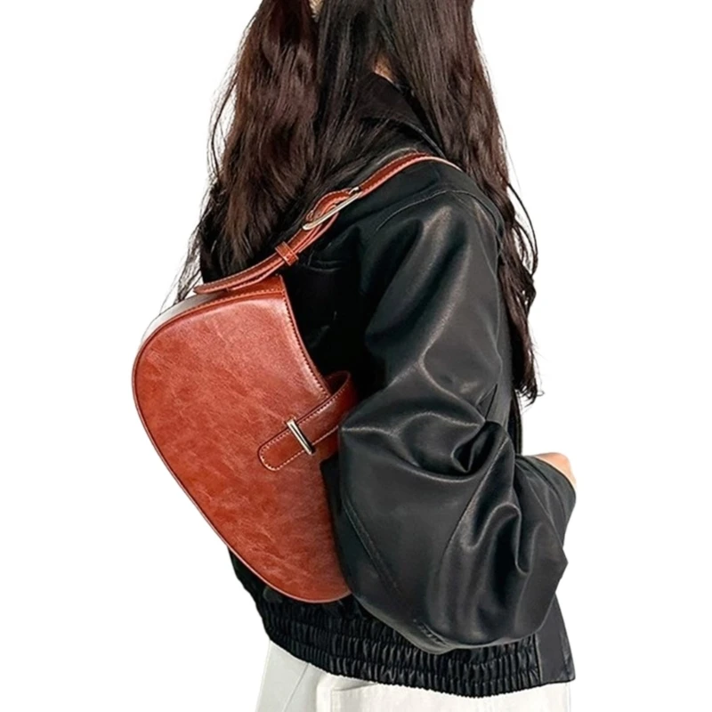 Modieuze dames crossbodytas met verstelbare riem Compacte en elegante PU-tas