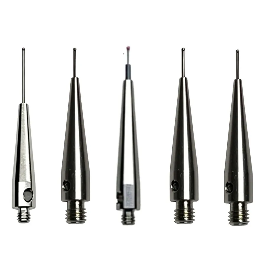 Three dimensional measuring needle, three coordinate ruby measuring needle, M2M3 threaded steel cylindrical measuring needle