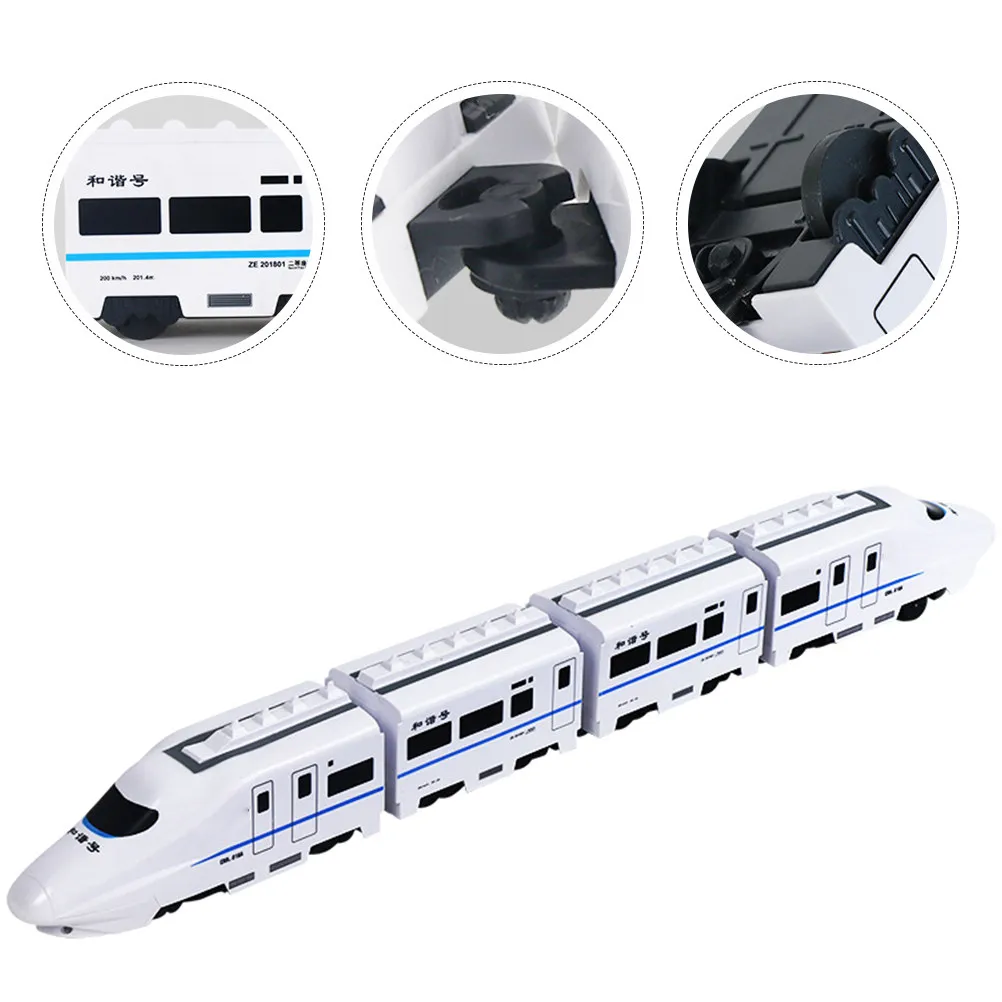 

1Set Electric Train Set for Kids 3-8 Years Made of Safe High Grade Plastic with Obstacle Detection Wheels Front Illuminated