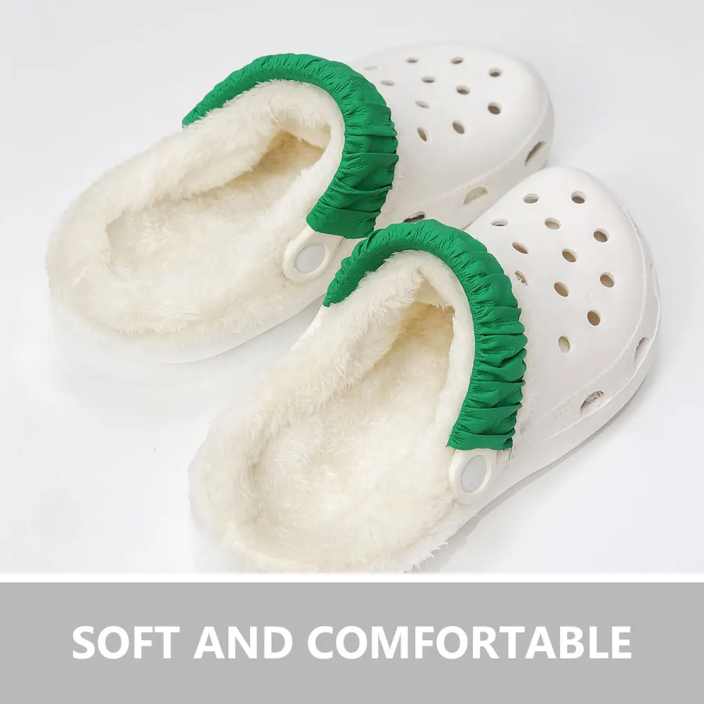 1 Pair Winter Shoe Inserts Warm Hole Shoe Covers Detachable Soft Insulated Insoles For Cold Weather Comfortable Non-Deforming