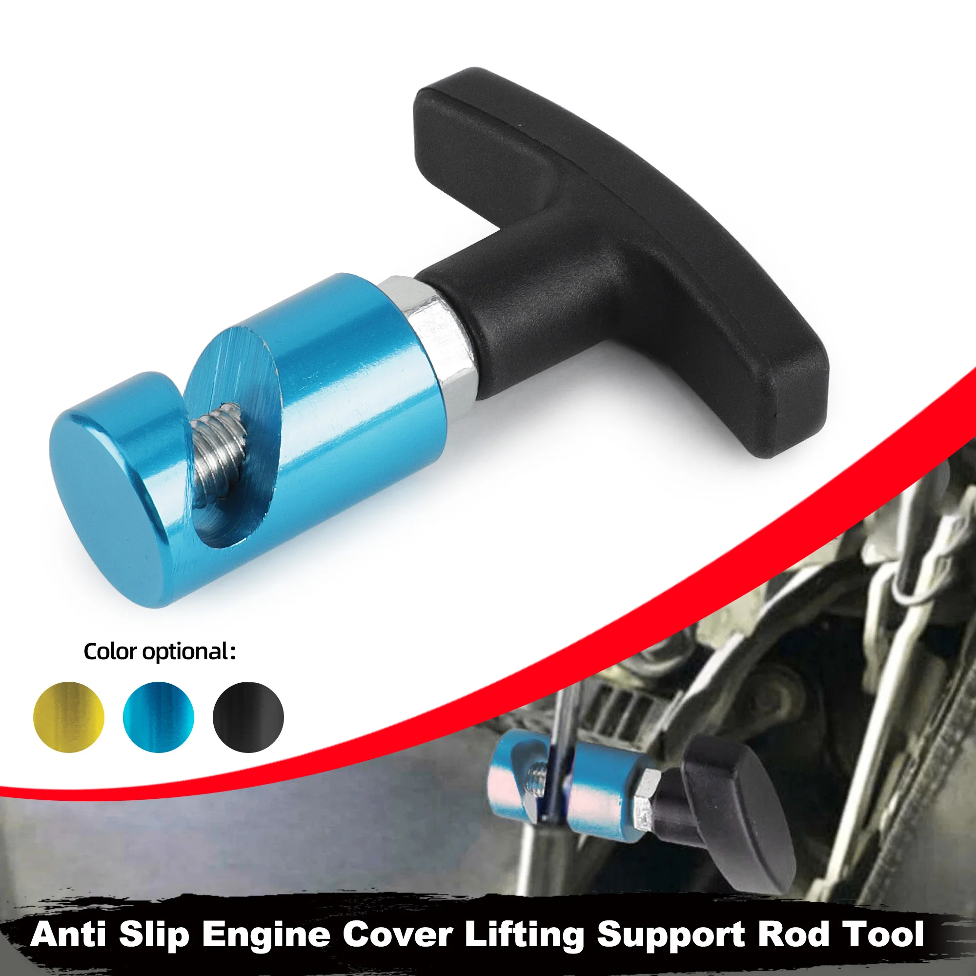 

Car Hood Holder Trunk Air Pressure Anti-Slip Accessories Absorber Engine Cover Lifting Support Rod Fixing Clamp