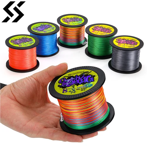 Sougayilang 100M 300M 500M X8 hilo de pescar trenzado 0,12-0,40mm hilo de pescar de carpa multifilamento multifunción para 22-88LB