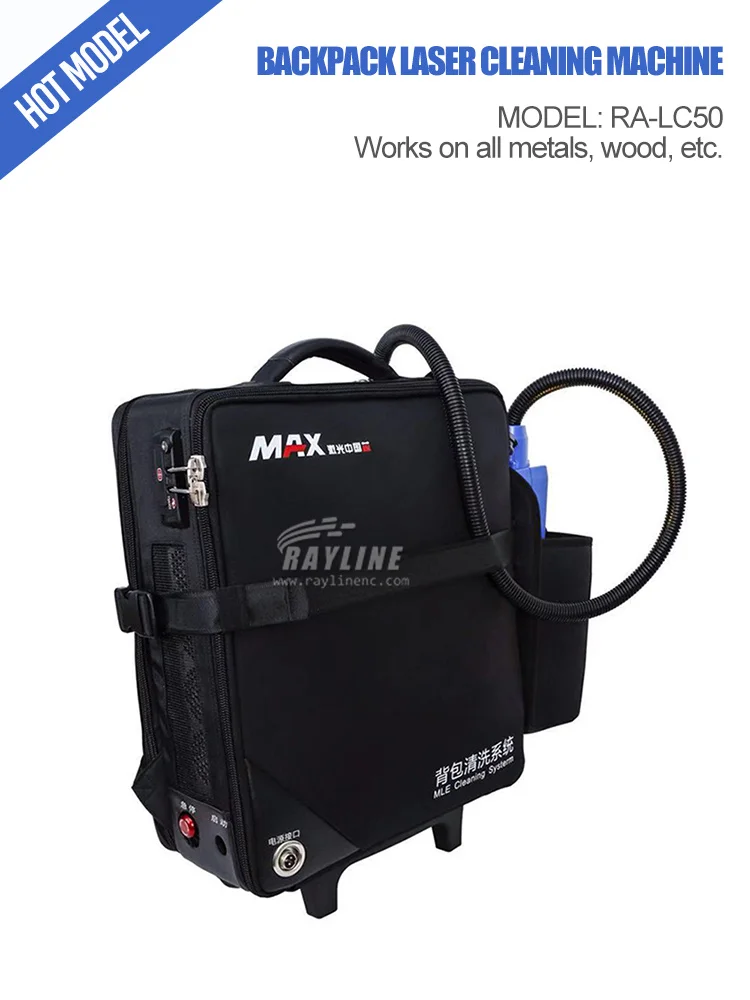 Portable 100W 200W Pulse Laser Cleaning Machine High Efficiency for Rust Removal Lazer Cleaner