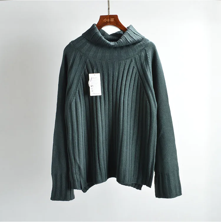 الخريف الشتاء عالية Ne تريكو الدافئة أعلى المرأة فضفاضة طويلة Sve السائبة Ne محبوك irt قاعدة طبقة تخفيف Sle #4