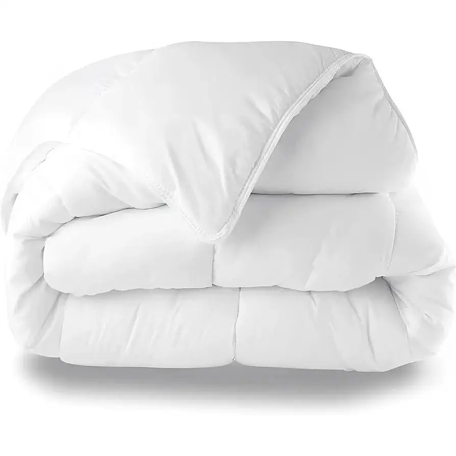 Nordic Filled Duvet for Winter and Autumn, Duvet Bed Duvet White Bed 90CM,105CM,135CM,150CM 180-240CM x 220 cm, Hollow Fiber, 400 thickness-450gr/m² breathable, soft and anti-mite, Reversible and modern trustworthy quality Nordic filler