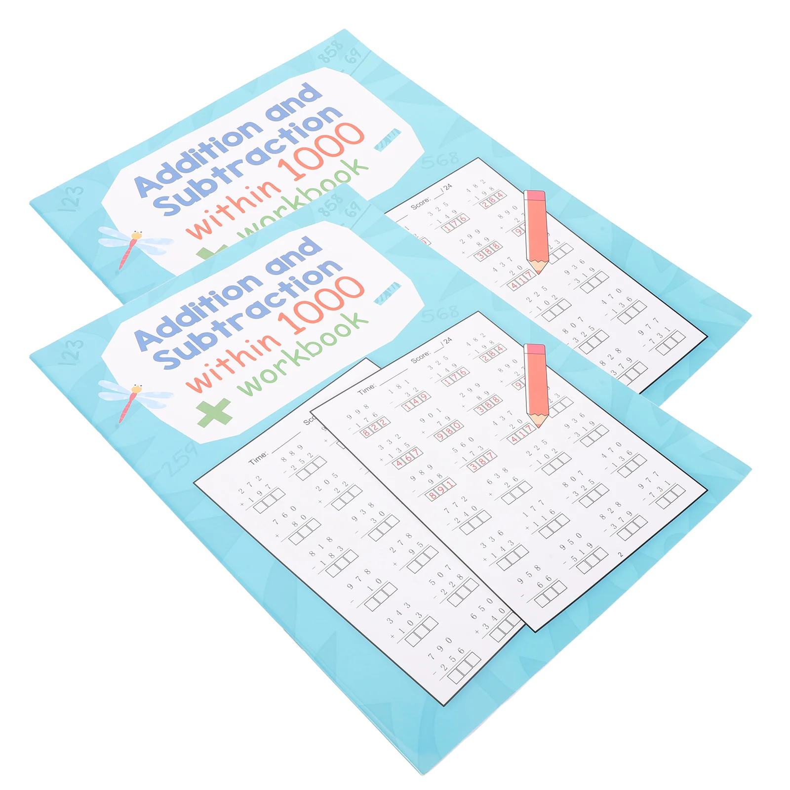 كتاب ممارسة الحسابي - تمرينات الرياضيات المختلطة للطلاب - مصنف الرياضيات اليومي أوراق التعلم المدرسية الابتدائية #3