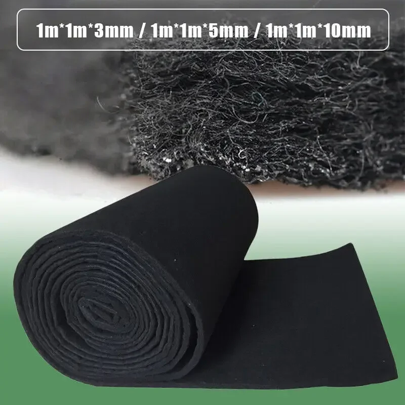 

1mx1mx3mm Air Conditioner Activated Carbon Purifier Pre Filter Fabric Sponge Pad Carbon Range Hood Filter Activated Filter Cloth