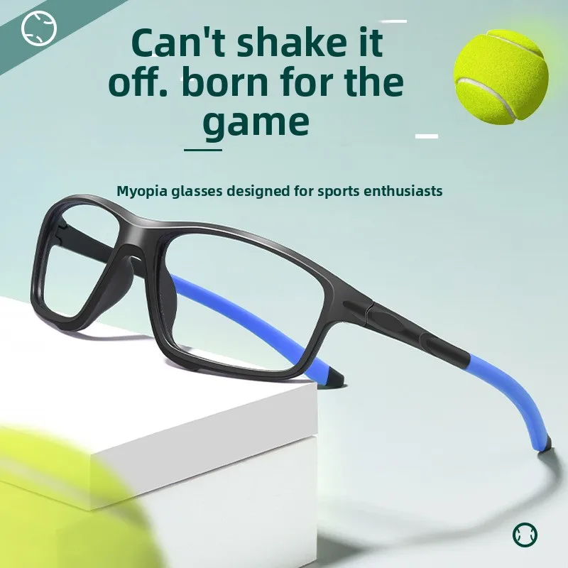 SZTZX Casual Style Anti-Falling Sports Prescription Myopia Glasses For Tennis Basketball Cycling Men Progressive Reading Glasses