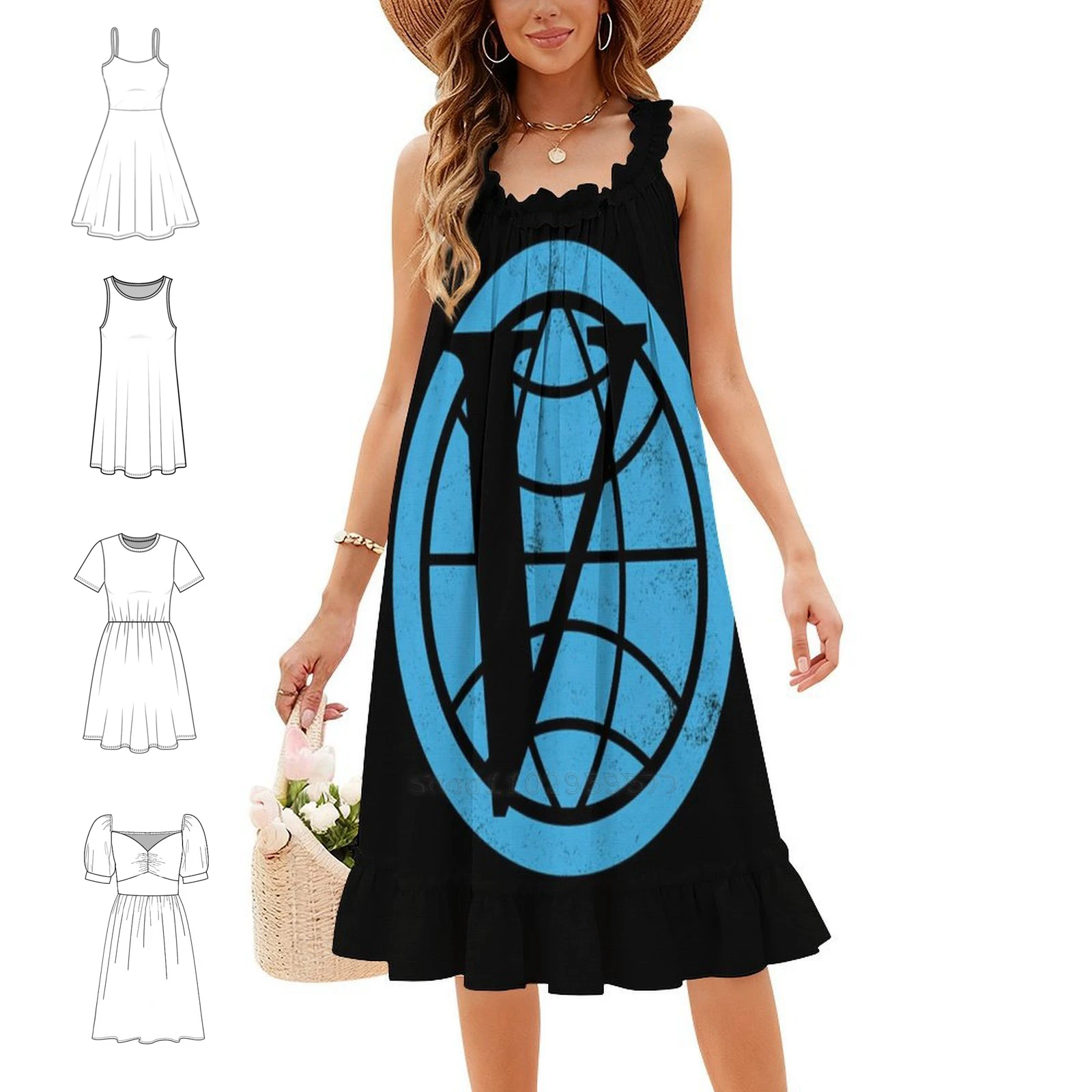 Venture Industries Logo The Venture Bros. Women's Streetwear Party Dress Trendy Print Club Clothing For Female Venture Bros