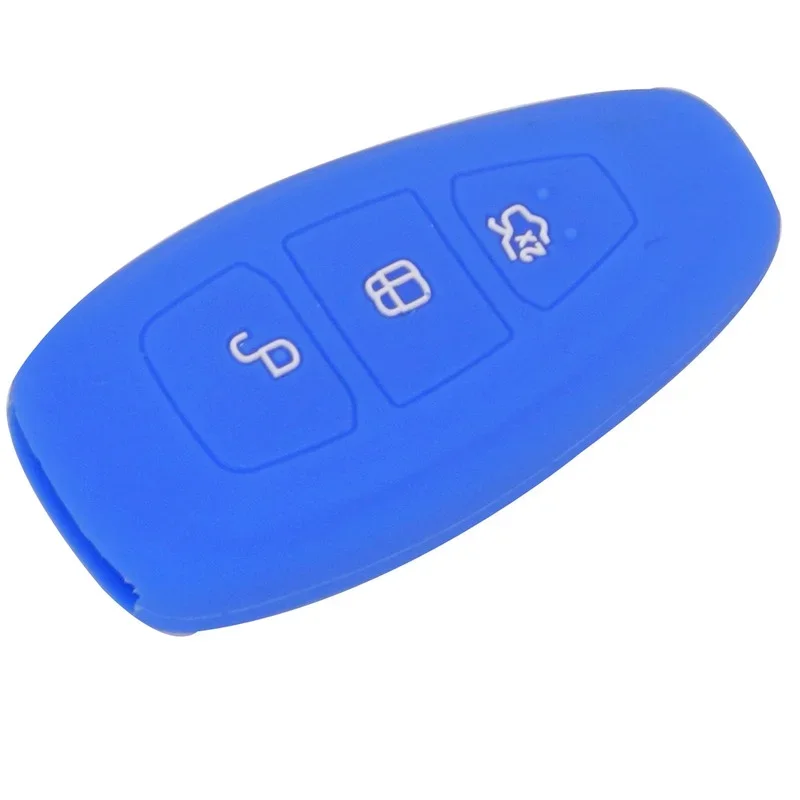 3 Buttons Silicone Remote Car Key Case Cover Fob For Ford Focus 3 MK3 Mondeo Fiesta Kuga Escape Ecosport 2013 2014