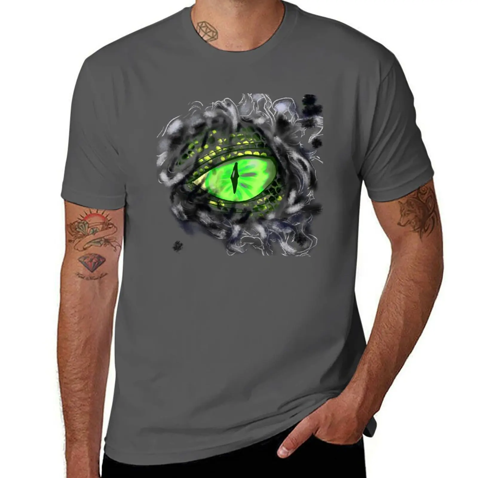 

green dragon eye T-Shirt t shirt man casual man t shirts for men T-Shirt