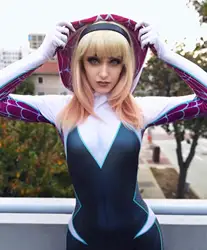 Body de Halloween Gwen Stacy Spiderman para adultos y niños, traje Zentai para mujer, disfraces de Cosplay, mono de fiesta para niñas