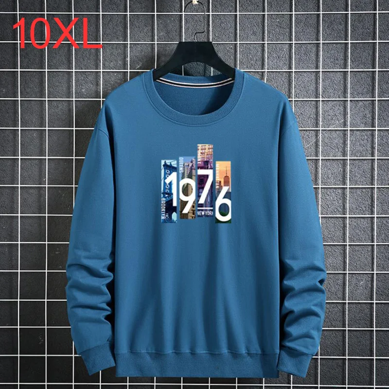 

Мужской свободный свитер с длинным рукавом и принтом, размеры до 6xl, 7xl, 8xl, 10xl