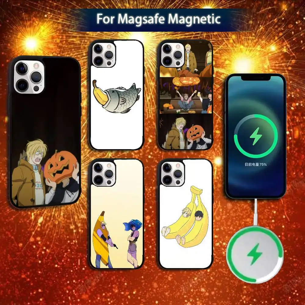 

B-BananaS F-Fish Phone Case For iPhone 17,16,15,14,13,12,11,Pro,Max,Plus,Mini,Magsafe,Magnetic Wireless Charging Case