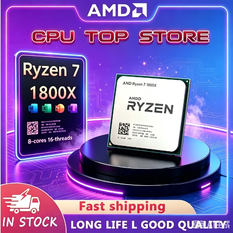 r7-1800x-100-brand-new-original-amd-ryzen-7-1800x-desktop-cpu-processor-360ghz‑40ghz-8‑cores-16‑threads-95w-tdp-am4