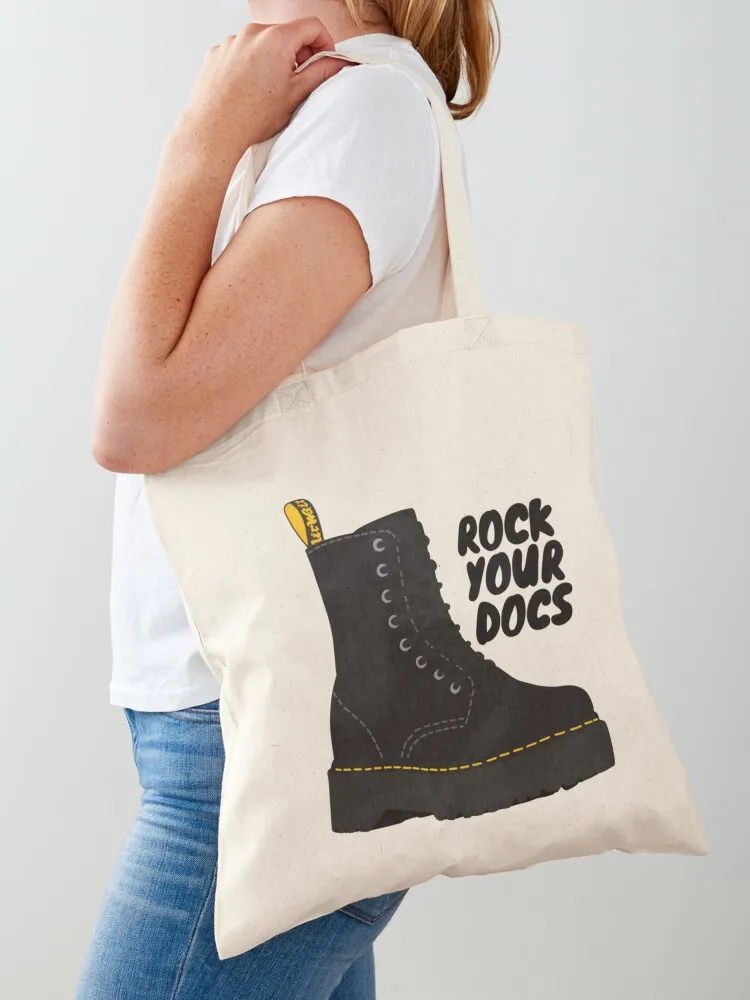 

rock your docs Tote Bag Women's shopping bag Shopper bag tote bags cloth bags