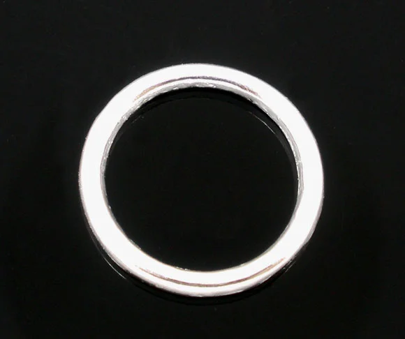 100PCs Silver Color Soldered Closed Jump Rings 12mm Dia. DIY Making Key Chains Women Men Jewelry Handmade Metal Charms Findings