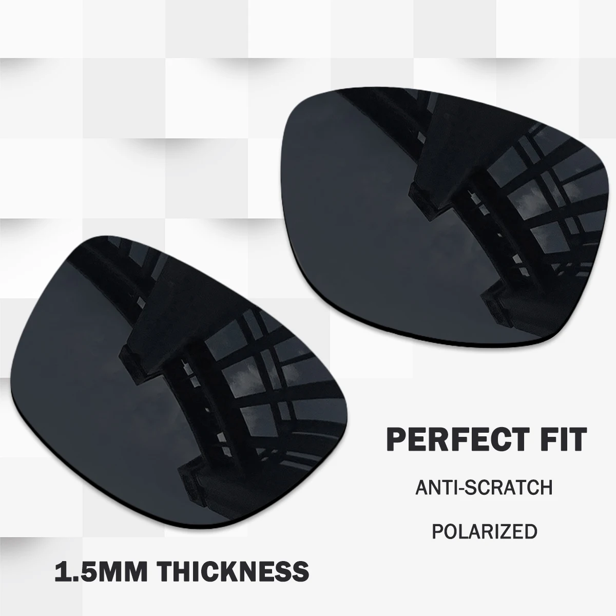 

Поляризованные сменные линзы для солнцезащитных очков Oakley Plaintiff Squared OO4063 63 мм, 100% защита от ультрафиолета