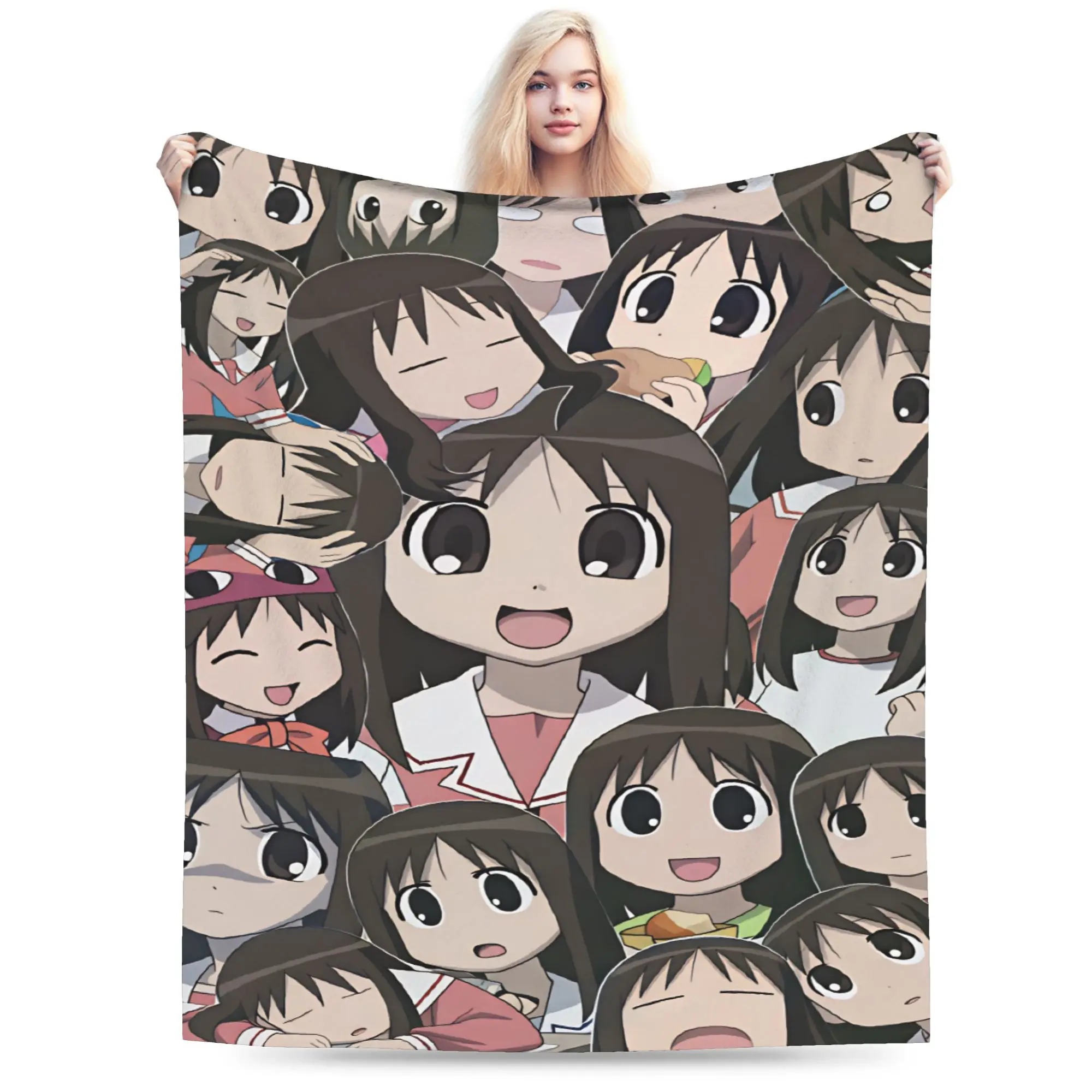 Warm Blanket Travel Azumanga Daioh Anime Throw Blanket Graphic  Bedspread For Bedroom