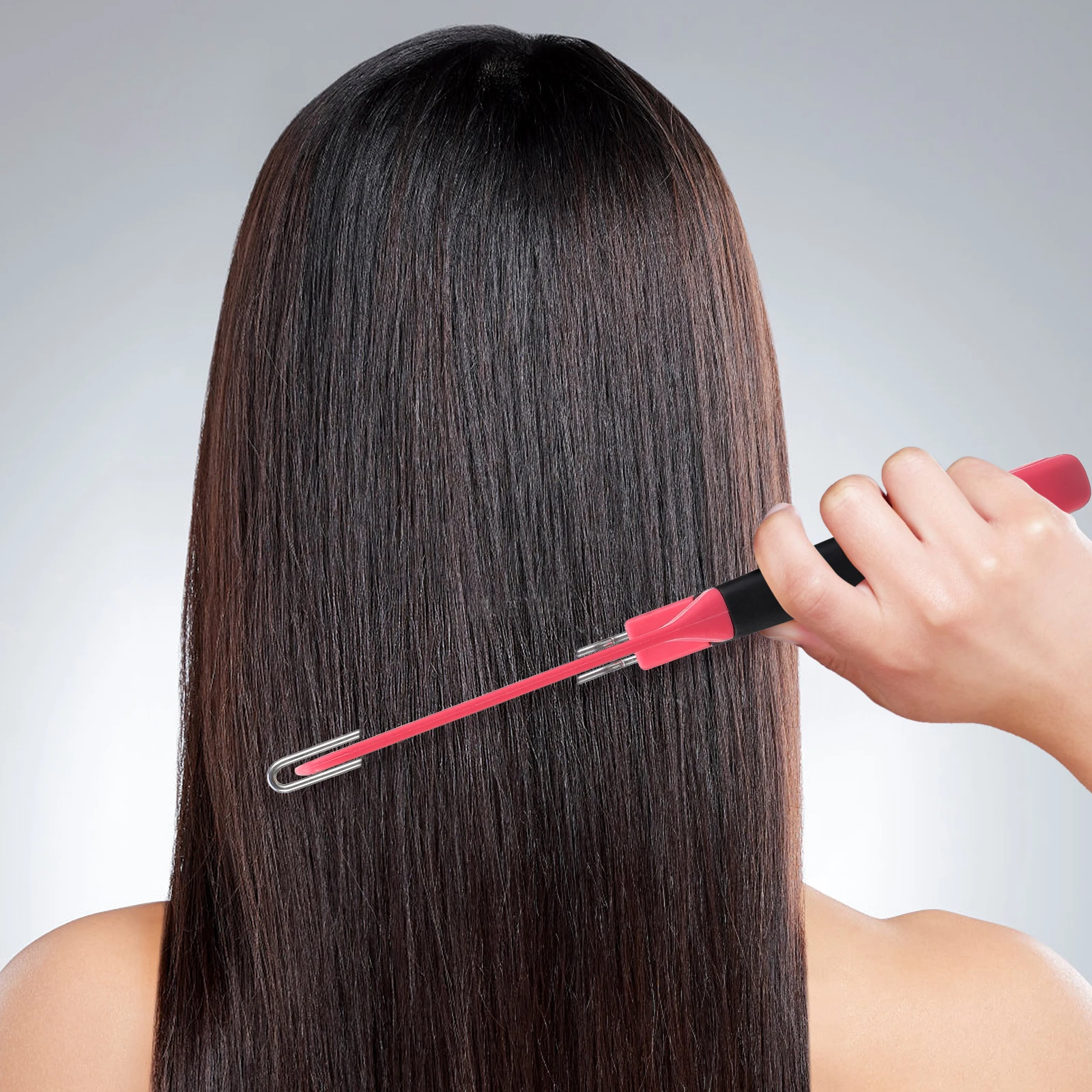 

Расческа для выпрямления волос, профессиональный парикмахерский инструмент, V-образный эргономичный инструмент для укладки, выпрямитель для волос для женщин