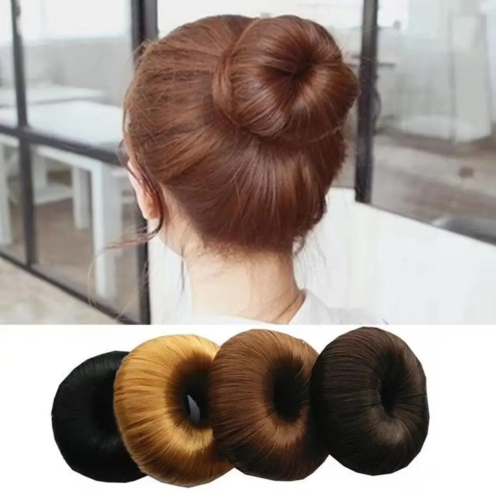 Wig Flower Bud Head Curling Synthetic Hair Donut Curling Hair Tool Ponytail Hair Rope Women's Magic Hair Loop