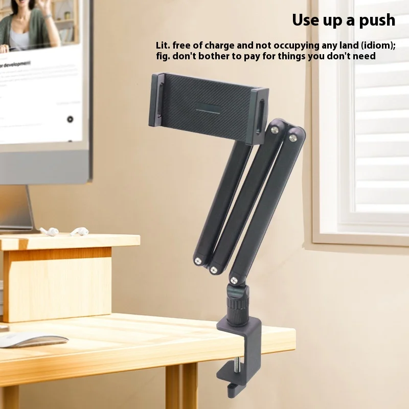 Imagem -02 - Braço Longo Tablet Holder Stand Suporte para Celular Suporte Lazy Bed Desktop Clip 173 Ajustável